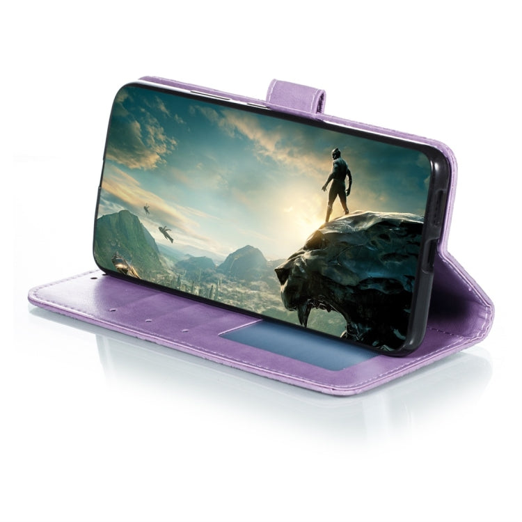 For Galaxy A90 5G Lace Flower Horizontal Flip Leather Case with Holder & Card Slots & Wallet & Photo Frame