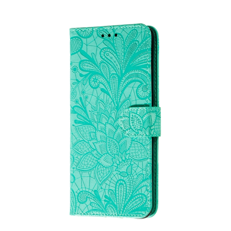 For Galaxy A90 5G Lace Flower Horizontal Flip Leather Case with Holder & Card Slots & Wallet & Photo Frame