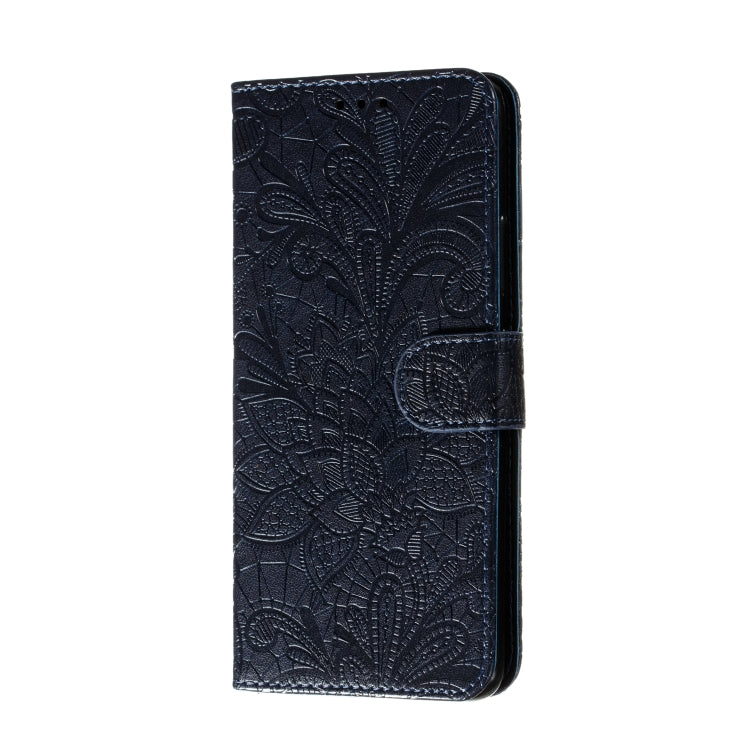 For Galaxy A90 5G Lace Flower Horizontal Flip Leather Case with Holder & Card Slots & Wallet & Photo Frame