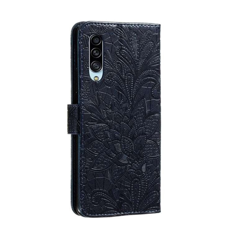 For Galaxy A90 5G Lace Flower Horizontal Flip Leather Case with Holder & Card Slots & Wallet & Photo Frame