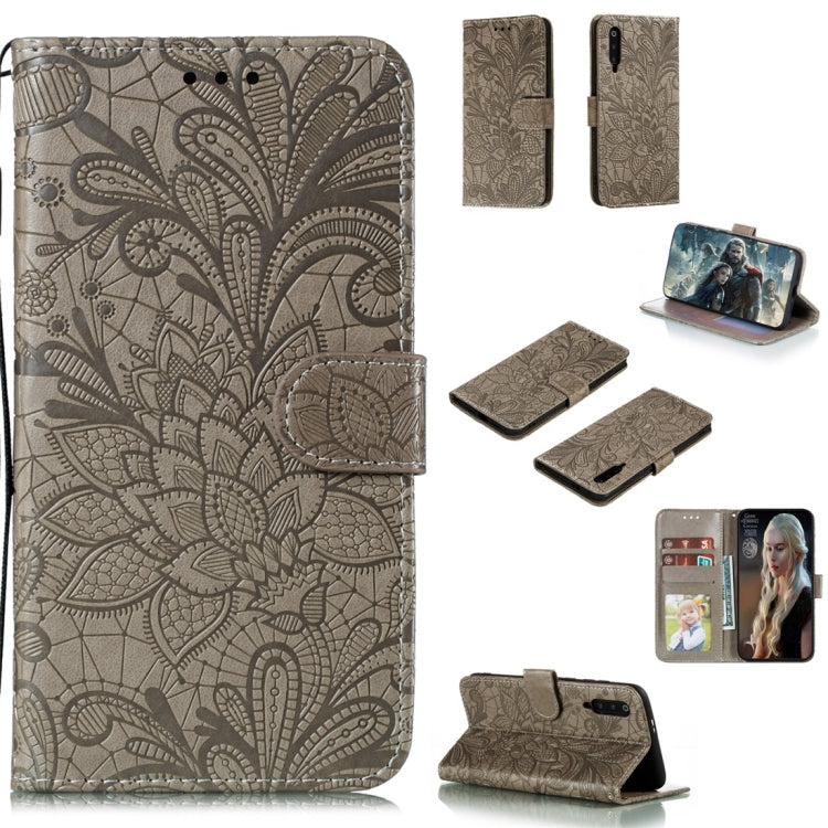 For Xiaomi Mi 9 Pro Lace Flower Horizontal Flip Leather Case with Holder & Card Slots & Wallet & Photo Frame