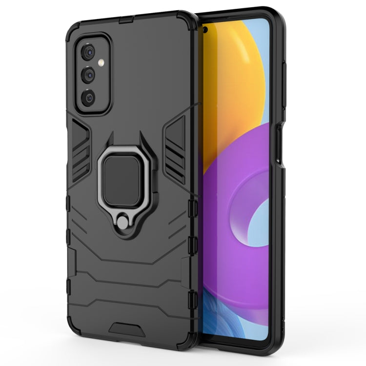 For Samsung Galaxy M52 5G PC + TPU Shockproof Protective Phone Case with Magnetic Ring Holder