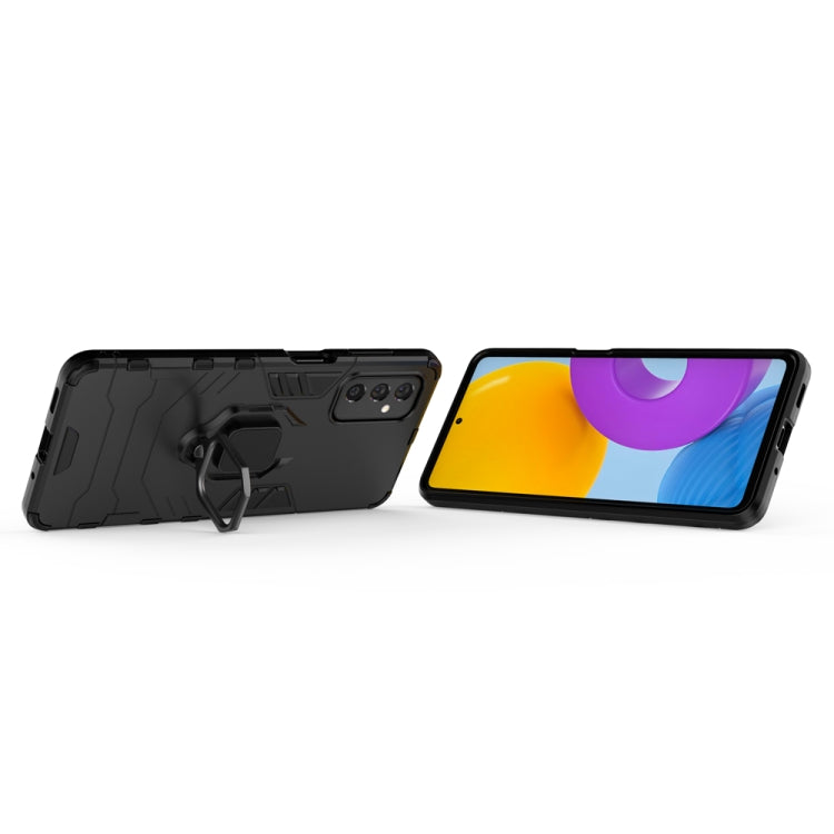 For Samsung Galaxy M52 5G PC + TPU Shockproof Protective Phone Case with Magnetic Ring Holder