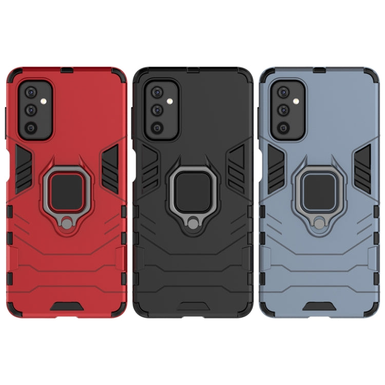For Samsung Galaxy M52 5G PC + TPU Shockproof Protective Phone Case with Magnetic Ring Holder