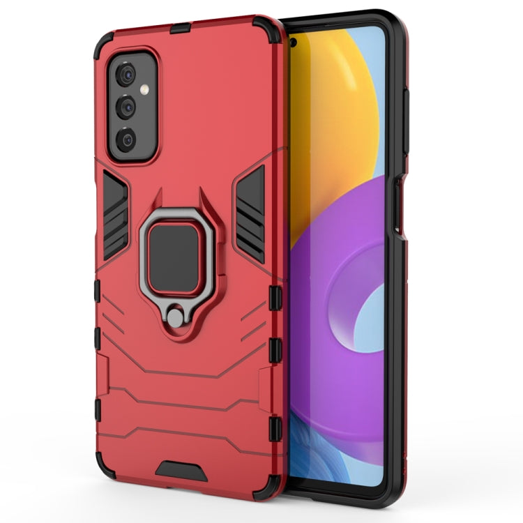 For Samsung Galaxy M52 5G PC + TPU Shockproof Protective Phone Case with Magnetic Ring Holder