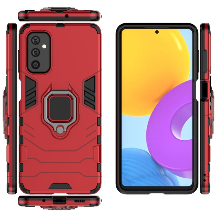 For Samsung Galaxy M52 5G PC + TPU Shockproof Protective Phone Case with Magnetic Ring Holder