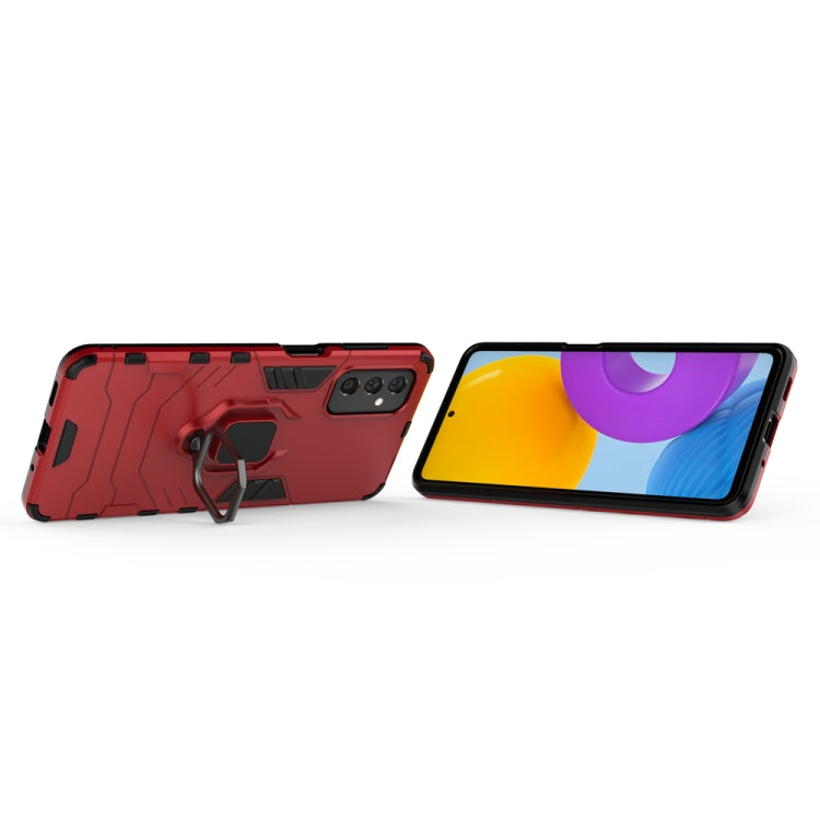For Samsung Galaxy M52 5G PC + TPU Shockproof Protective Phone Case with Magnetic Ring Holder