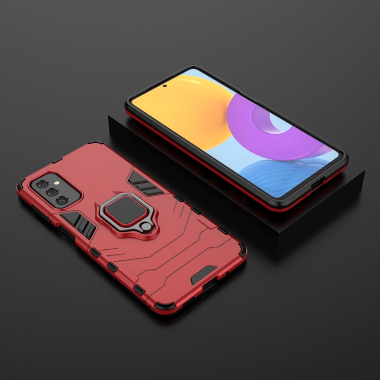 For Samsung Galaxy M52 5G PC + TPU Shockproof Protective Phone Case with Magnetic Ring Holder