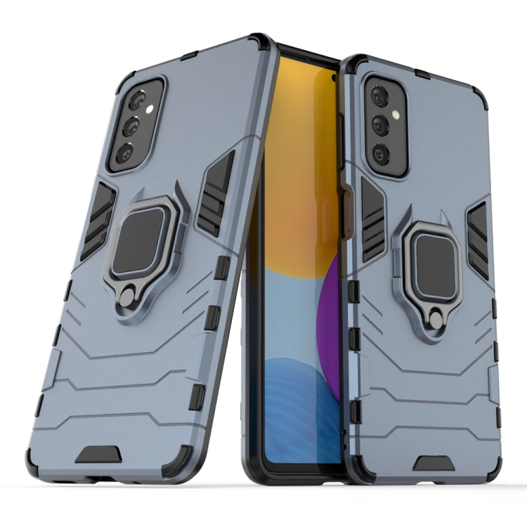 For Samsung Galaxy M52 5G PC + TPU Shockproof Protective Phone Case with Magnetic Ring Holder