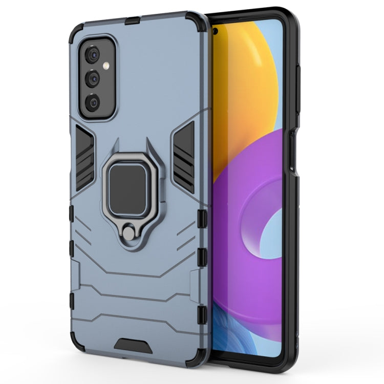 For Samsung Galaxy M52 5G PC + TPU Shockproof Protective Phone Case with Magnetic Ring Holder
