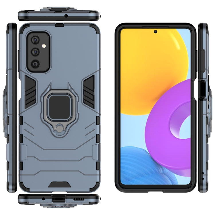 For Samsung Galaxy M52 5G PC + TPU Shockproof Protective Phone Case with Magnetic Ring Holder