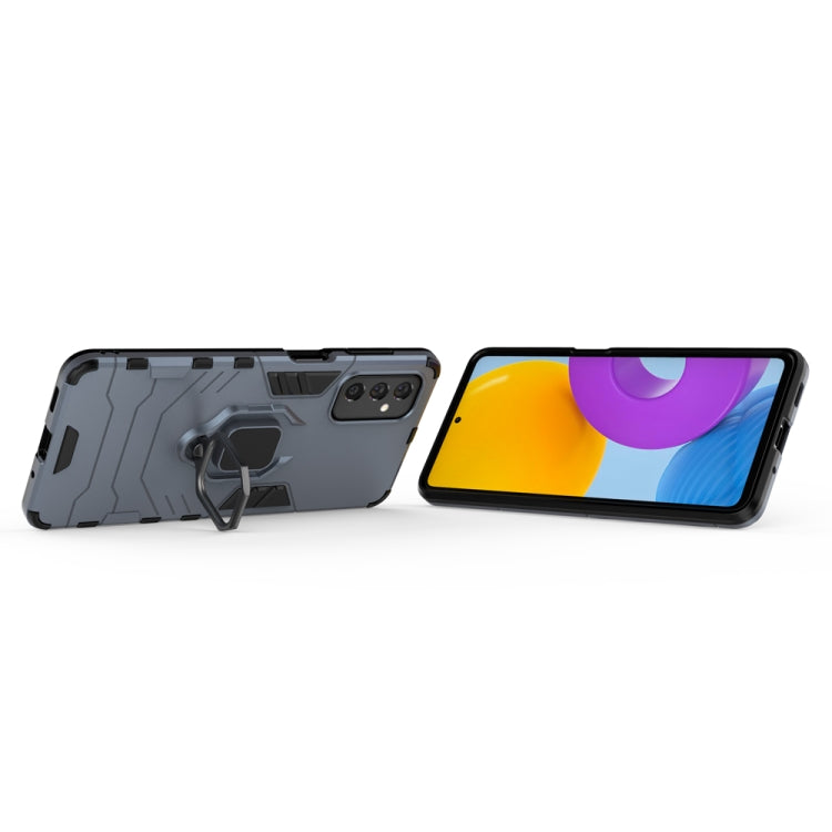 For Samsung Galaxy M52 5G PC + TPU Shockproof Protective Phone Case with Magnetic Ring Holder
