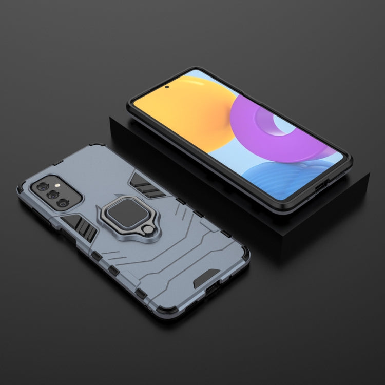 For Samsung Galaxy M52 5G PC + TPU Shockproof Protective Phone Case with Magnetic Ring Holder