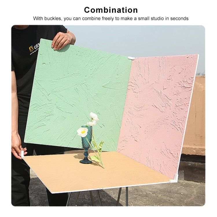 60 x 48cm Retro PVC Cement Texture Wood Board Photography Backdrops Board