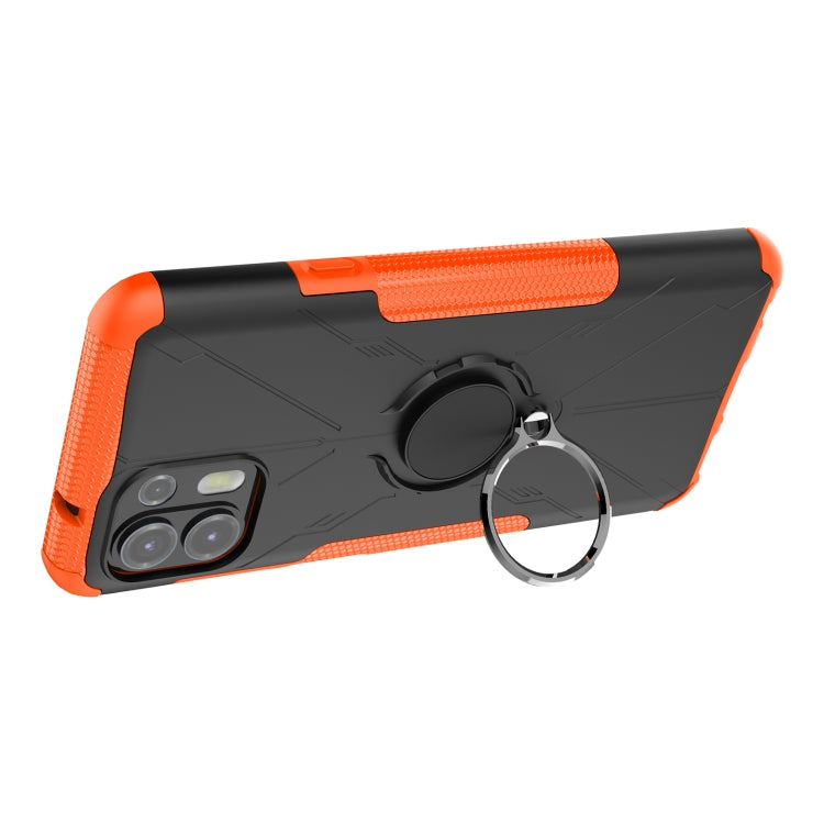 For Motorola Moto Edge 20 Lite Armor Bear Shockproof PC + TPU Phone Protective Case with Ring Holder