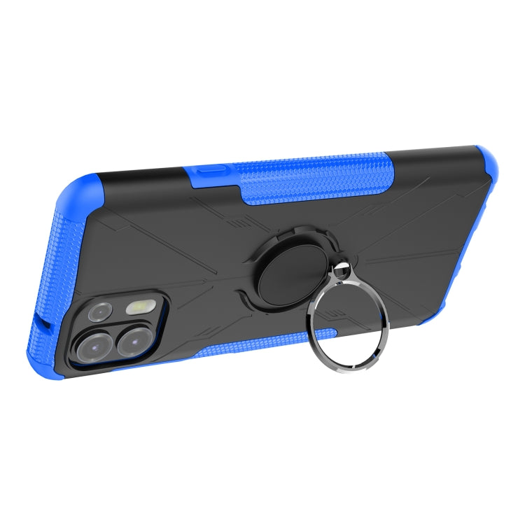 For Motorola Moto Edge 20 Lite Armor Bear Shockproof PC + TPU Phone Protective Case with Ring Holder