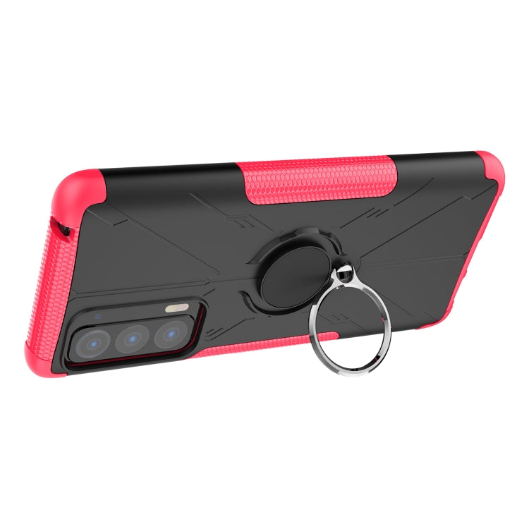 For Motorola Edge 2021 Armor Bear Shockproof PC + TPU Phone Protective Case with Ring Holder