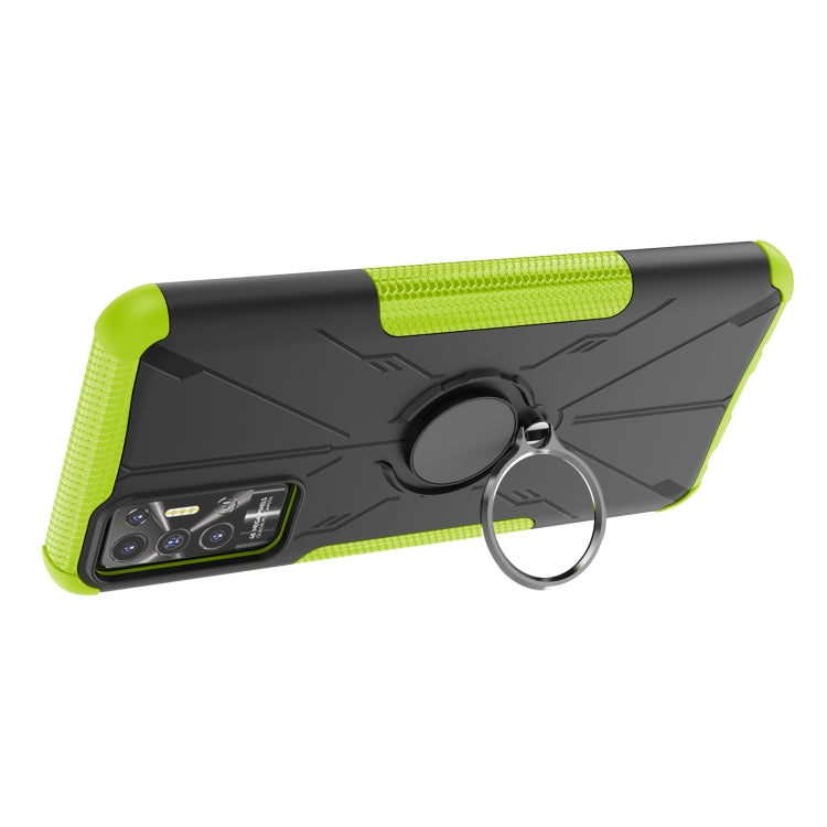 For Tecno Pova 2 Armor Bear Shockproof PC + TPU Phone Protective Case with Ring Holder