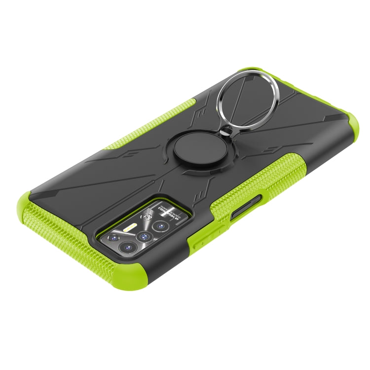 For Tecno Pova 2 Armor Bear Shockproof PC + TPU Phone Protective Case with Ring Holder