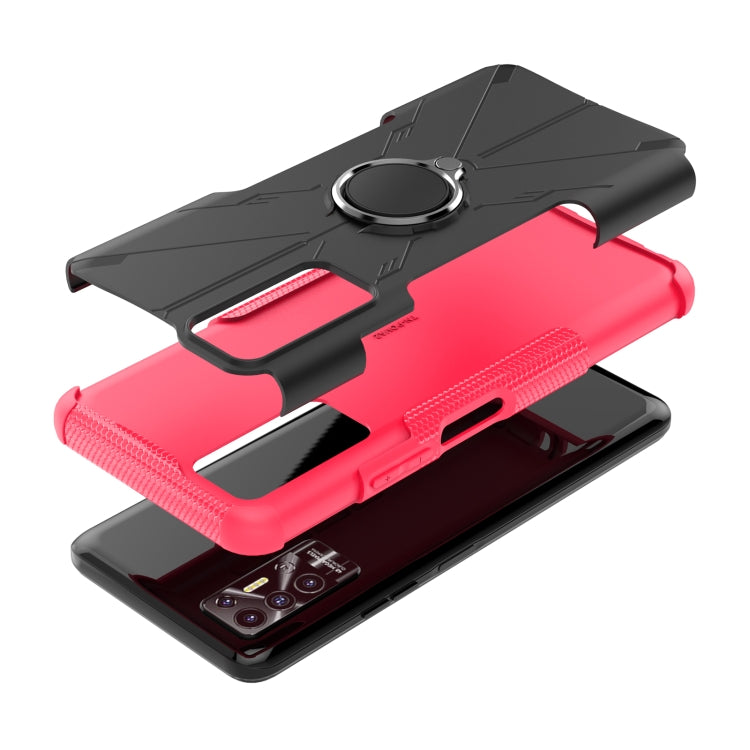 For Tecno Pova 2 Armor Bear Shockproof PC + TPU Phone Protective Case with Ring Holder