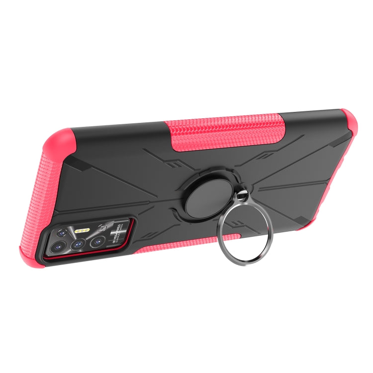 For Tecno Pova 2 Armor Bear Shockproof PC + TPU Phone Protective Case with Ring Holder