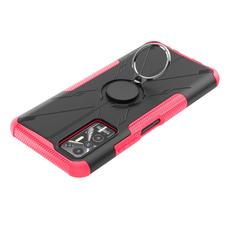 For Tecno Pova 2 Armor Bear Shockproof PC + TPU Phone Protective Case with Ring Holder