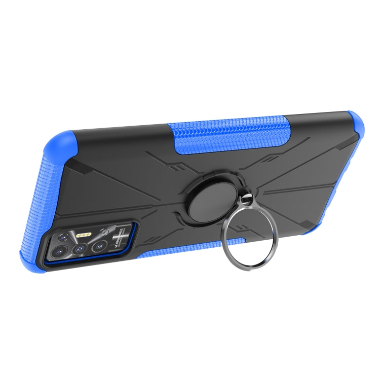 For Tecno Pova 2 Armor Bear Shockproof PC + TPU Phone Protective Case with Ring Holder