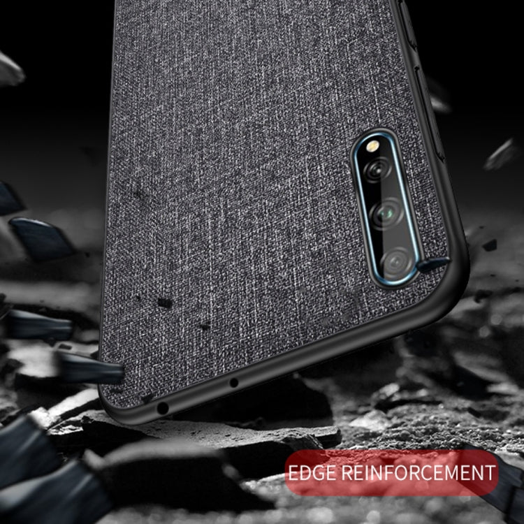 For Huawei Enjoy 10s Shockproof Cloth Texture PC+ TPU Protective Case