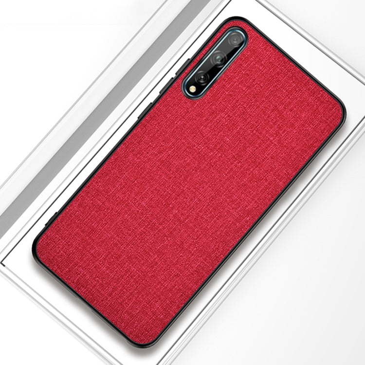 For Huawei Enjoy 10s Shockproof Cloth Texture PC+ TPU Protective Case