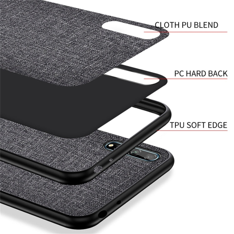 For Huawei Enjoy 10s Shockproof Cloth Texture PC+ TPU Protective Case