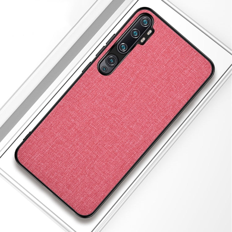 For Xiaomi Mi CC9 Pro Shockproof Cloth Texture PC+ TPU Protective Case