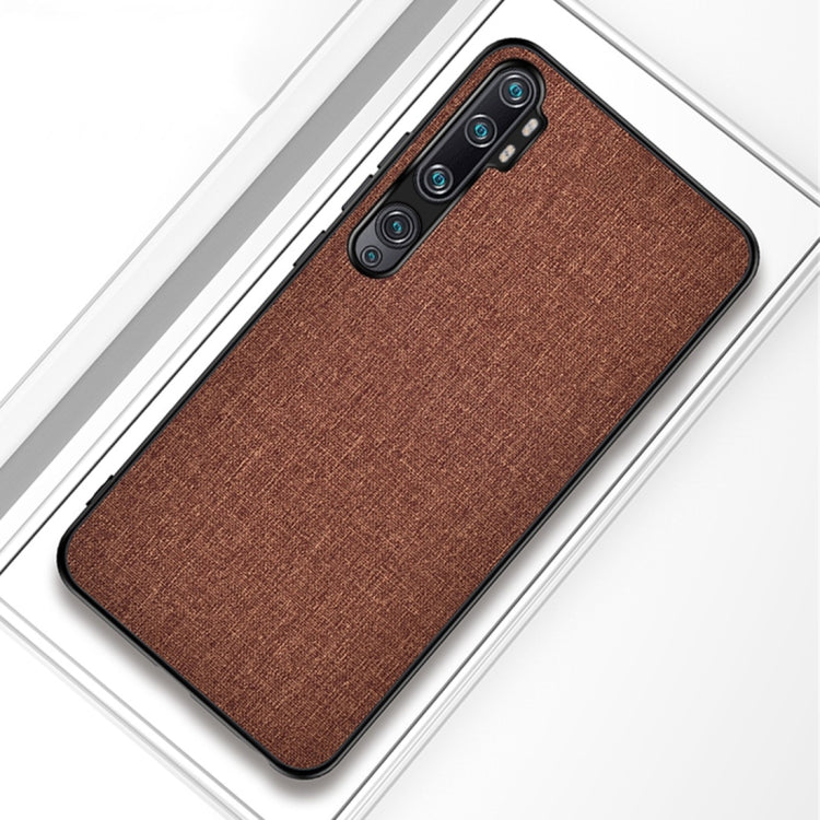 For Xiaomi Mi CC9 Pro Shockproof Cloth Texture PC+ TPU Protective Case