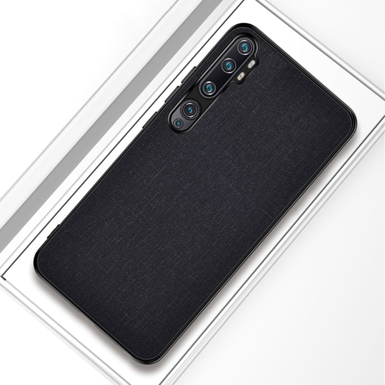 For Xiaomi Mi CC9 Pro Shockproof Cloth Texture PC+ TPU Protective Case