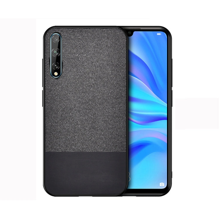 For Huawei Enjoy 10s Shockproof Splicing PU + Cloth Protective Case