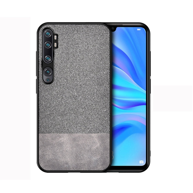 For Xiaomi Mi CC9 Pro Shockproof Splicing PU + Cloth Protective Case