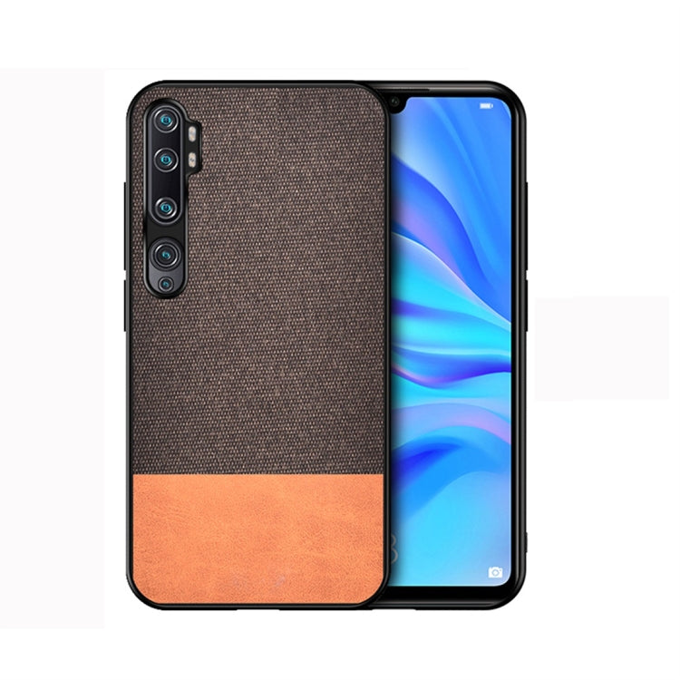 For Xiaomi Mi CC9 Pro Shockproof Splicing PU + Cloth Protective Case