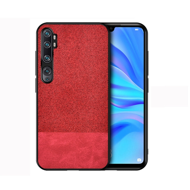 For Xiaomi Mi CC9 Pro Shockproof Splicing PU + Cloth Protective Case