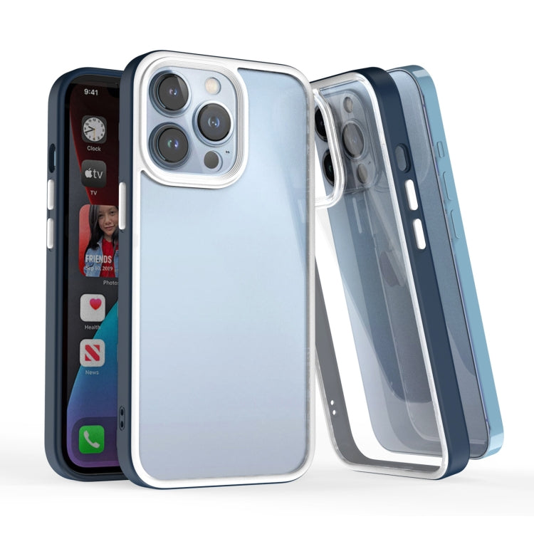 For iPhone 13 mini 3 In 1 Two-color TPU + Acrylic Shockproof Phone Case
