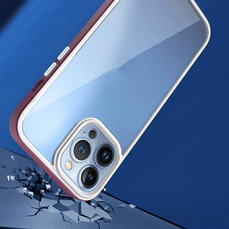 For iPhone 13 Pro 3 In 1 Two-color TPU + Acrylic Shockproof Phone Case