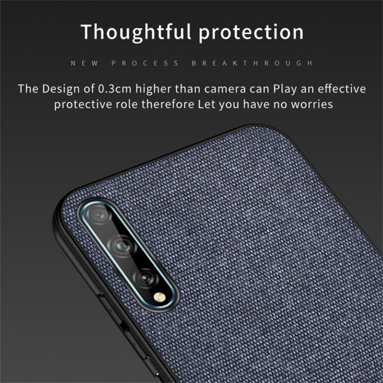 For Huawei Enjoy 10s Shockproof Cloth Texture PC + TPU Protective Case