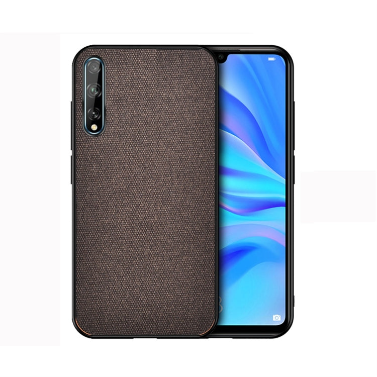 For Huawei Enjoy 10s Shockproof Cloth Texture PC + TPU Protective Case