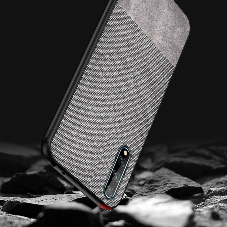 For Huawei Enjoy 10s Shockproof Cloth Texture PC + TPU Protective Case
