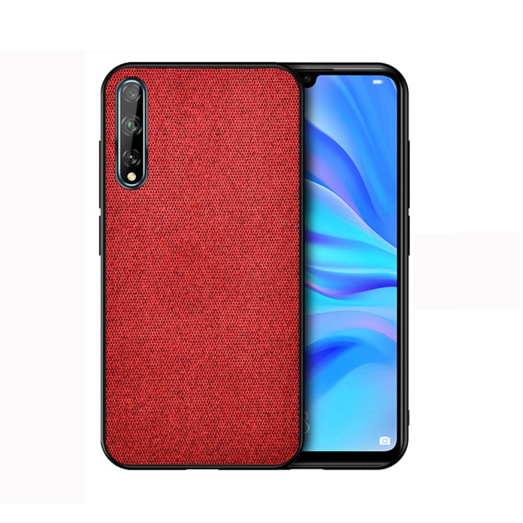 For Huawei Enjoy 10s Shockproof Cloth Texture PC + TPU Protective Case