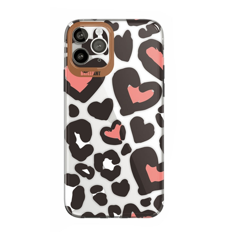 For iPhone 13 Pro Dual-side Laminating IMD Plating Flower Pattern TPU Phone Case