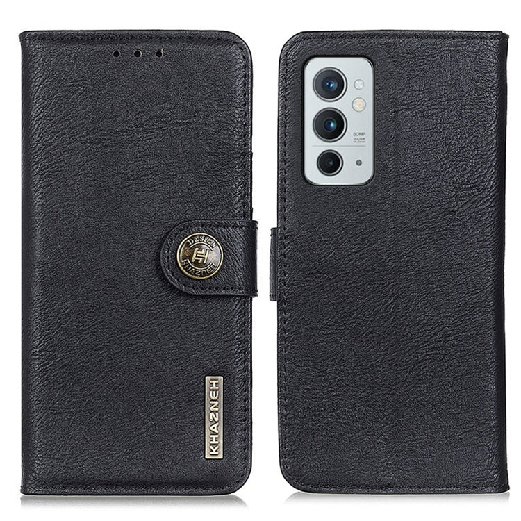For OnePlus 9RT 5G KHAZNEH Cowhide Texture Horizontal Flip Leather Phone Case