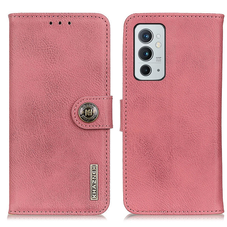 For OnePlus 9RT 5G KHAZNEH Cowhide Texture Horizontal Flip Leather Phone Case