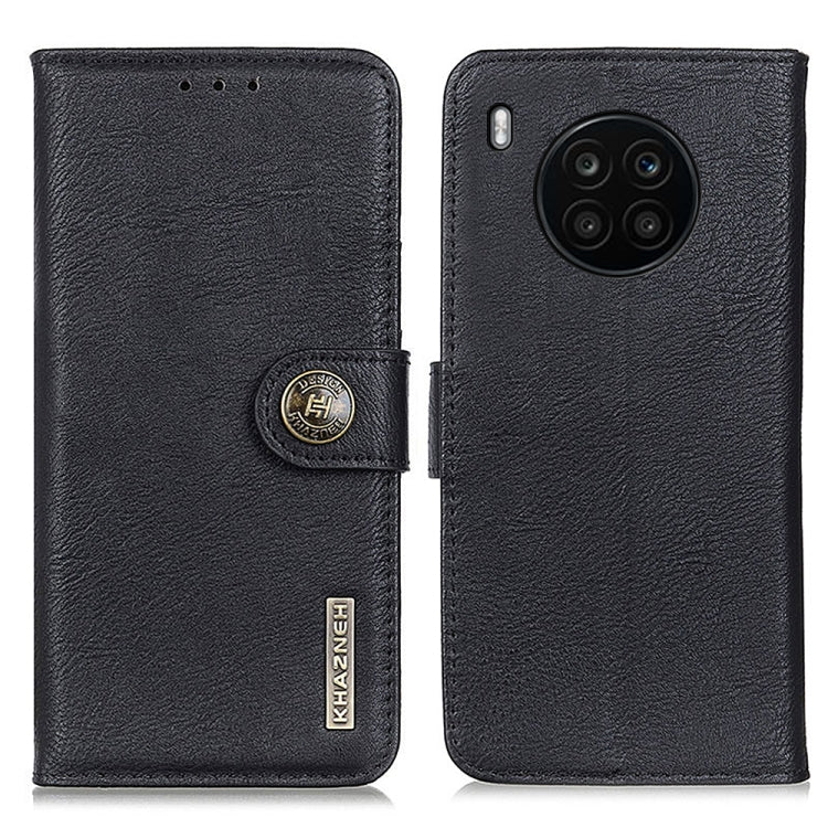 For Huawei nova 8i / Honor 50 Lite KHAZNEH Cowhide Texture Horizontal Flip Leather Phone Case
