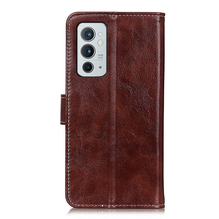 For OnePlus 9RT 5G Retro Crazy Horse Texture Horizontal Flip Leather Phone Case