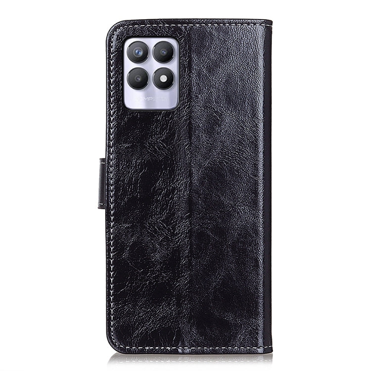 For OPPO Realme 8i Retro Crazy Horse Texture Horizontal Flip Leather Phone Case