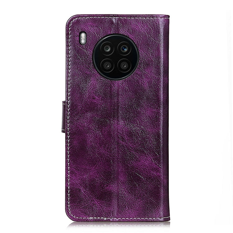 For Huawei nova 8i / Honor 50 Lite Retro Crazy Horse Texture Horizontal Flip Leather Phone Case